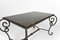 Patinated Wrought Iron and Black Marble Coffee Table, 1940s 13
