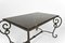 Patinated Wrought Iron and Black Marble Coffee Table, 1940s, Image 13