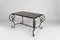 Patinated Wrought Iron and Black Marble Coffee Table, 1940s 3