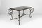 Patinated Wrought Iron and Black Marble Coffee Table, 1940s 5