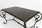 Patinated Wrought Iron and Black Marble Coffee Table, 1940s, Image 12