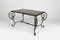 Patinated Wrought Iron and Black Marble Coffee Table, 1940s 7