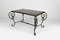 Patinated Wrought Iron and Black Marble Coffee Table, 1940s, Image 7