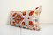 Extra Long Red Suzani Lumbar Cushion Pillow Cover 2