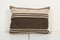 Vintage Striped Organic Hemp Kilim Pillow, Image 1