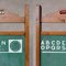 Vintage School Board with Wooden Stand 8