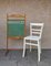 Lavagna scolastica vintage con supporto in legno, Immagine 3