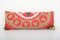 Long Red Suzani Pillow Cover 1