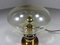 Glass Bulb Table Lamp in Brass, 1960s, Image 6