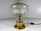 Glass Bulb Table Lamp in Brass, 1960s 5