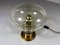 Glass Bulb Table Lamp in Brass, 1960s 3