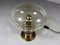 Glass Bulb Table Lamp in Brass, 1960s, Image 3