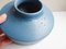 Blaue Keramikvase von Marschner, 1960er 4