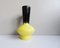 Gelb-schwarze Vase von Luc Vallauris, Frankreich, 1960er 4