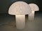 Glass Mushroom Table Lamps, 1960s, Set of 2 2