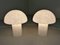 Glas Mushroom Tischlampen, 1960er, 2er Set 4