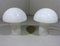 Glass Mushroom Table Lamps, 1960s, Set of 2, Image 1
