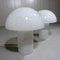 Glass Mushroom Table Lamps, 1960s, Set of 2 3