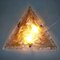 Large Triangular Glass Wall Light, 1960s 4