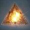 Large Triangular Glass Wall Light, 1960s, Image 4