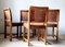 Oak Chairs With Leather Braid by Carl Gustav Hort Af Ornäs, 1950s, Set of 4 4
