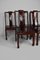 Mid 20th Century Asian Inlaid Wooden Chairs, Set of 5, Image 22