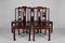 Mid 20th Century Asian Inlaid Wooden Chairs, Set of 5 1