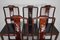 Mid 20th Century Asian Inlaid Wooden Chairs, Set of 5, Image 27