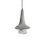 Mid-Century Silver Metal Crystal Glass Pendant Lamp, 1960s, Image 1