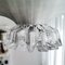 Mid-Century Silver Metal Crystal Glass Pendant Lamp, 1960s 9