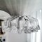 Mid-Century Silver Metal Crystal Glass Pendant Lamp, 1960s, Image 9