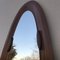 Oval Mirror in Curved Wood. 1960s, Image 2