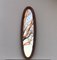Oval Mirror in Curved Wood. 1960s, Image 1