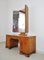 Art Deco Danish Vanity Desk with Tri-Folding Mirror, 1930s 2