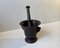 Antique Cast Iron Mortar and Pestle, Set of 2 2