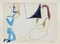 D'après Pablo Picasso, Comédie Humaine: 29.1.54. V, 1954, Lithographie sur Papier Rivoli 1