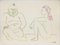 D'après Pablo Picasso, Comédie Humaine: 27.1.54. XIV, 1954, Lithographie sur Papier Rivoli 1