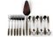 Custom-Made 6 Coffee Spoons, 6 Cake Forks and 1 Cake Scoop by Helmut Alder for Amboss, 1963, Set of 13 1