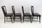 Modern Italian Mid-Century Leather Dining Chairs by Osvaldo Borsani for Atelier Borsani Vared, 1950s, Set of 4 2