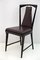 Modern Italian Mid-Century Leather Dining Chairs by Osvaldo Borsani for Atelier Borsani Vared, 1950s, Set of 4 12