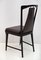 Modern Italian Mid-Century Leather Dining Chairs by Osvaldo Borsani for Atelier Borsani Vared, 1950s, Set of 4 10