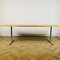 Large English Solid Oak Plank Table on Chrome Legs 5