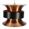 Lampade da soffitto in ottone e arancioni di Bent Nordsted per Lyskaer Belysning, Immagine 1