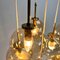 Mid-Century Italian Glass & Brass Chandelier, 1960s, Image 17