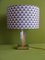 Op Art Chrome & Brass Table Lamp from Lumica, 1970, Image 1
