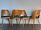 Blue Fabric & Beech Chairs by Oswald Haerdtl for TON, Set of 4 3