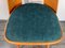 Blue Fabric & Beech Chairs by Oswald Haerdtl for TON, Set of 4 22