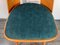 Blue Fabric & Beech Chairs by Oswald Haerdtl for TON, Set of 4, Image 22