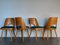 Blue Fabric & Beech Chairs by Oswald Haerdtl for TON, Set of 4 7