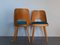 Blue Fabric & Beech Chairs by Oswald Haerdtl for TON, Set of 4 10